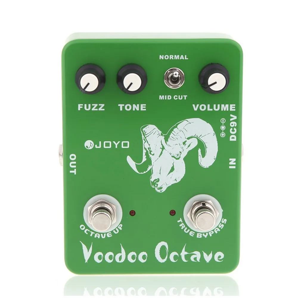 JOYO JF-12 Voodoo Octave Fuzz Electric Guitar Effect Pedal True Bypass Mid-Cut Switch Control Effects Guitar Processor Parts