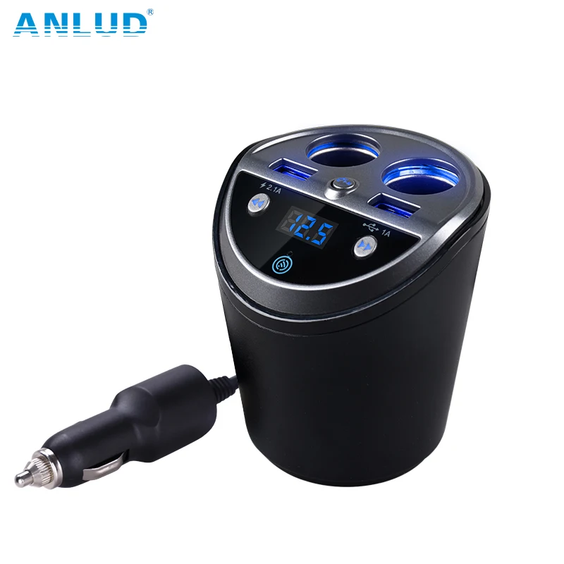 ANLUD Bluetooth FM передатчик автомобильный комплект Hands Free прикуриватель двойной USB