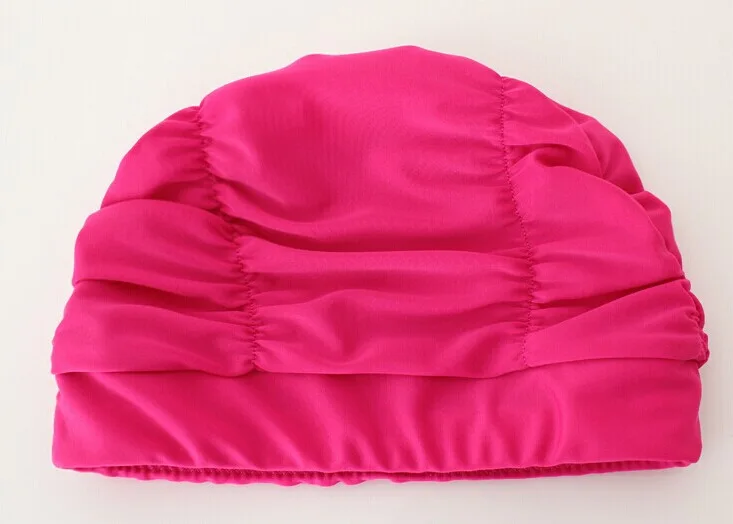 Ladies Womens Swimming Hat Swim Bathing Turban Elasticated woman Long Hair Large Comfortable Caps | Спорт и развлечения