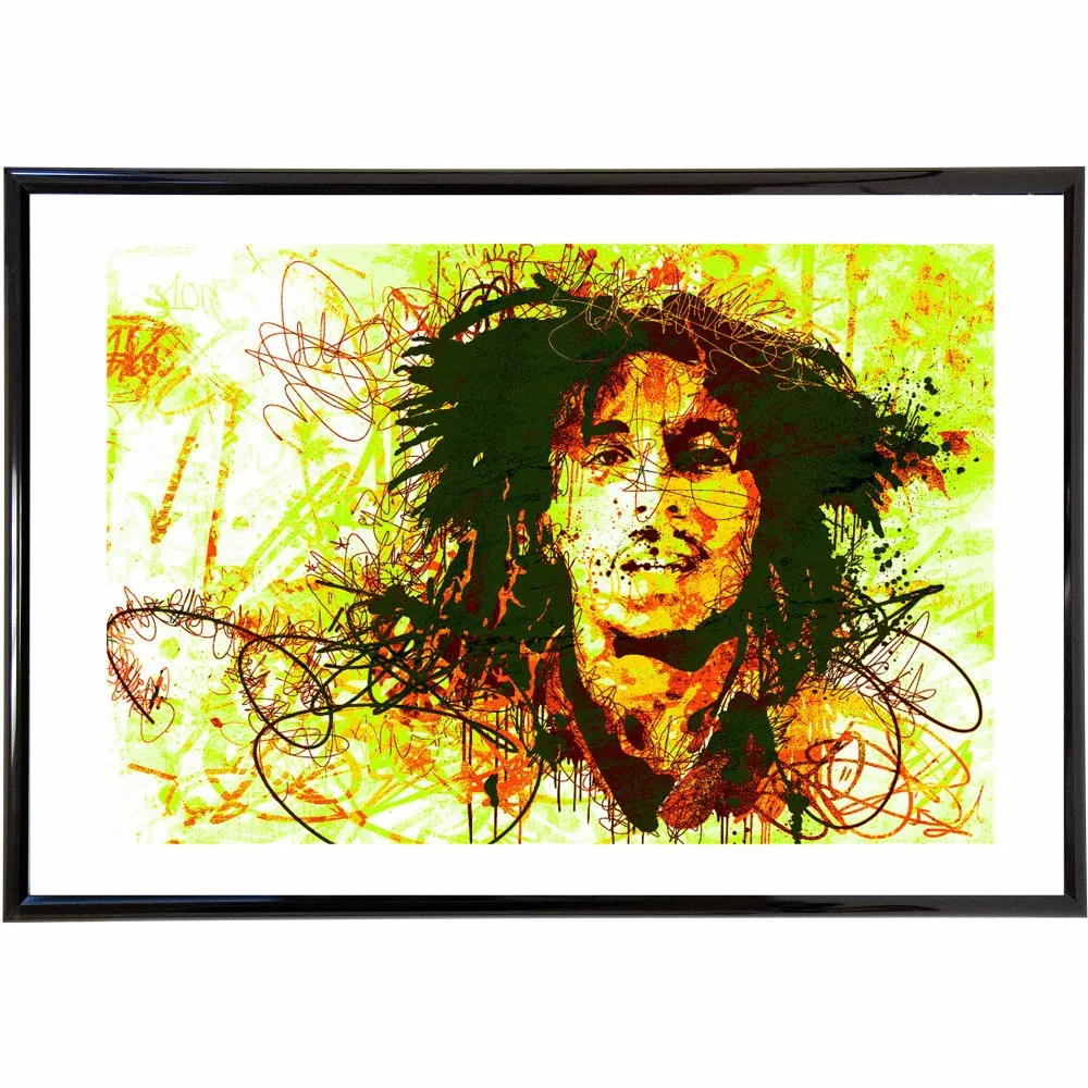 Абстрактный красочный Боб Марли винтаж ретро постеры и принты украшение для дома