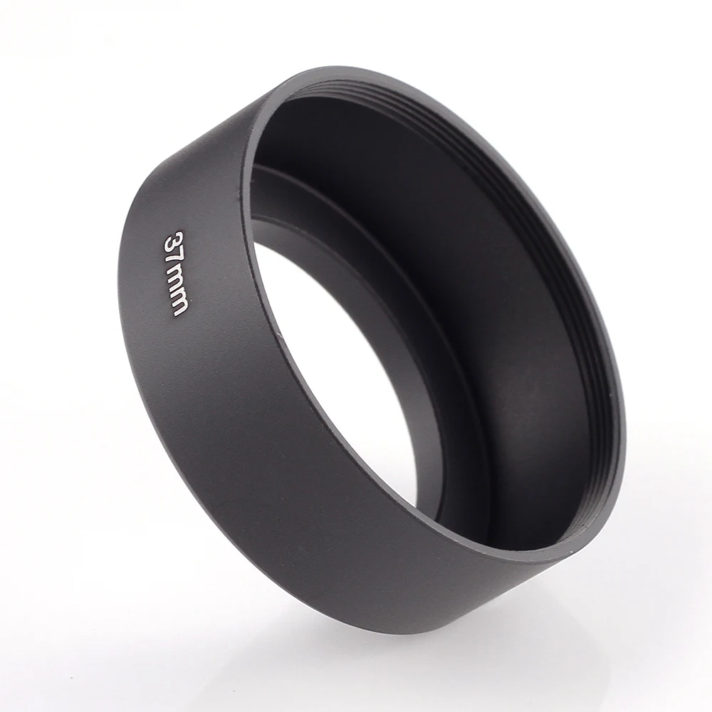 Металлическая бленда 37 мм стандартная резьба фильтра универсальное черное