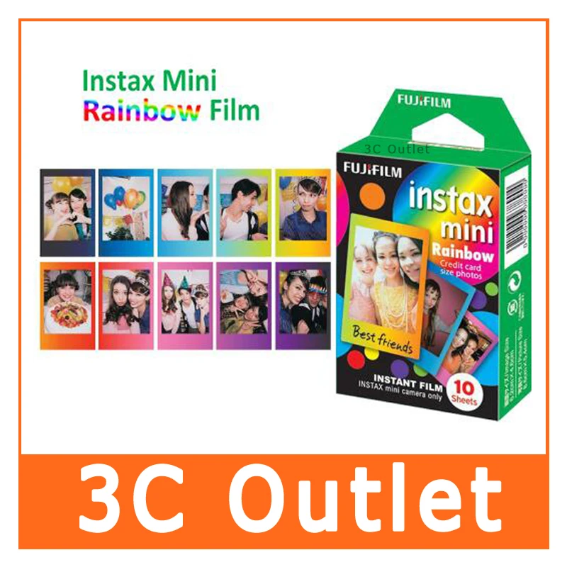 Оригинальная Fujifilm Instax Mini мультипликационная пленка комикс + витражное стекло