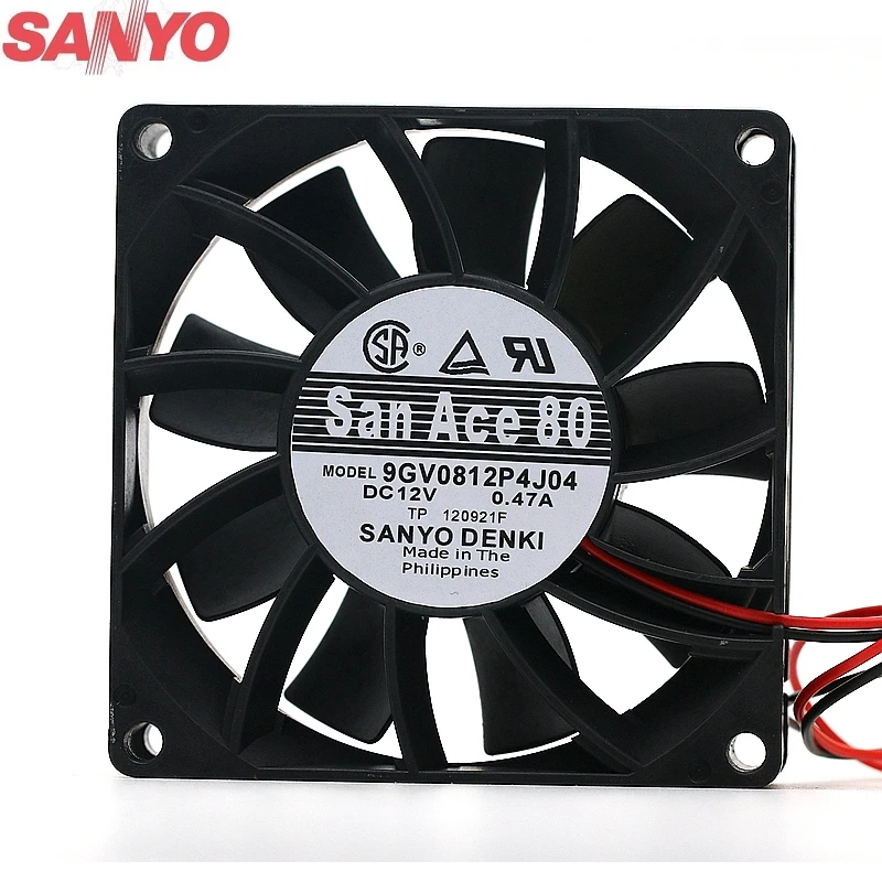 Оригинальный вентилятор охлаждения для Sanyo 9GV0812P4J04 8025 12 В 0 47a объем воздуха 80*80*25 мм