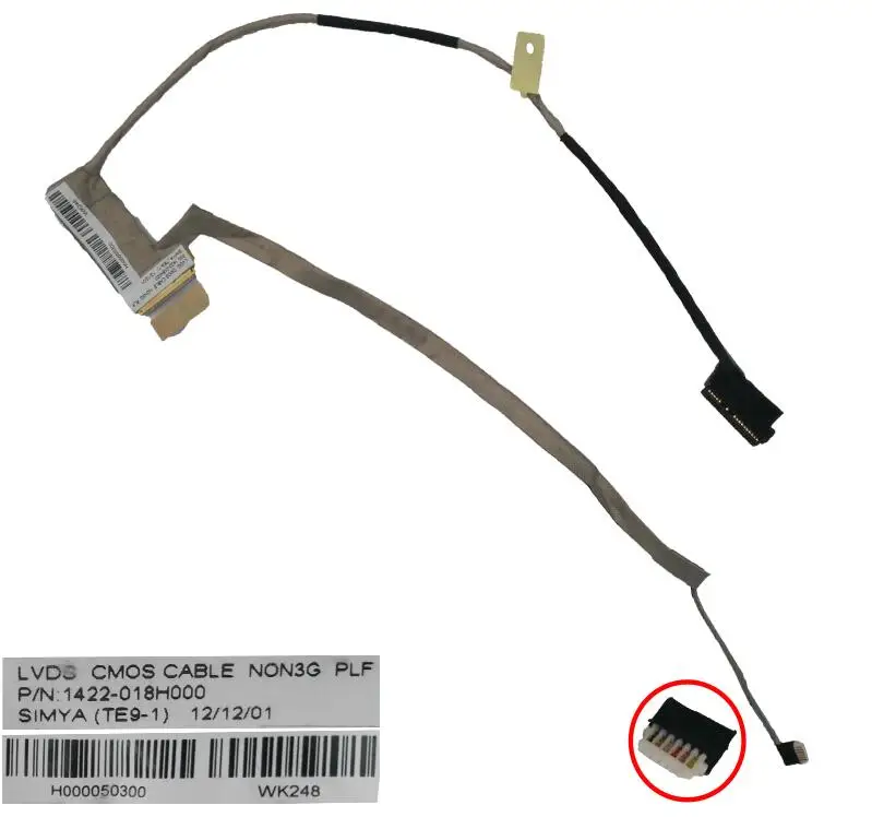 New LCD LED Video Flex Cable For TOSHIBA satellite L850 L855 PN:1422-018H000 Replacement Repair Notebook LVDS CABLE |