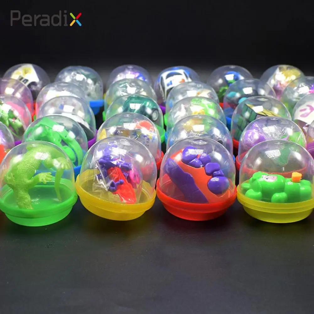10Pcs/Set Round Shaped 45mm Capsule Toys Ball Operational Interactive Gifts Kids children color twisted egg random style | Игрушки и