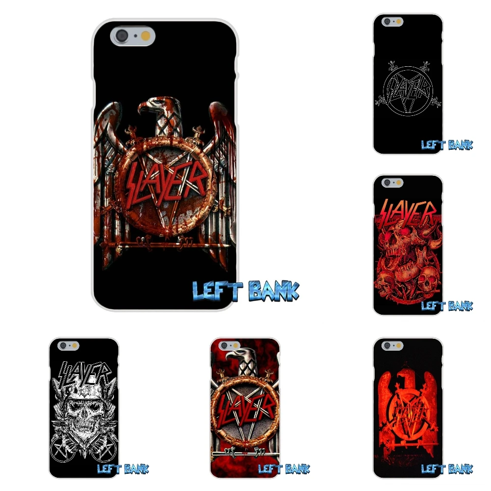 Мягкий Силиконовый ТПУ прозрачный чехол с логотипом Slayer Pentagram для iPhone 4 4S 5 5S 5C SE 6 6S