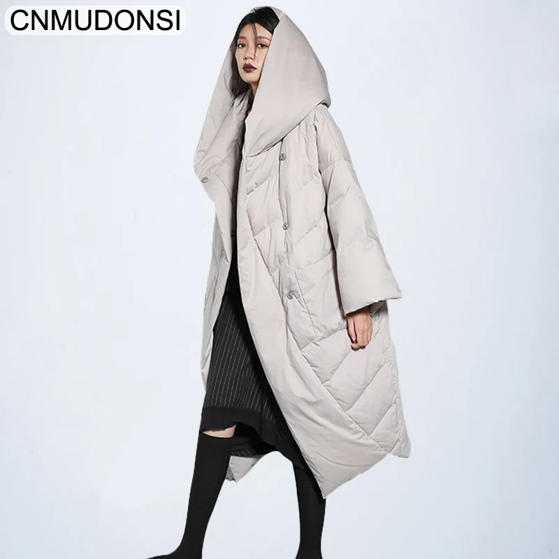 Длинное пальто для женщин зимние женские и куртки парки Mujer 2018 большие размеры
