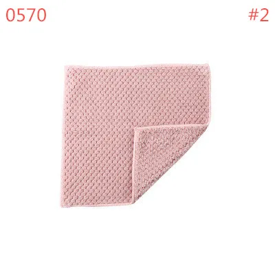 0570-2pcs-2 BLRISUP карамельный цвет маленький размер Впитывающее микроволокно кухонное полотенце блюдо ткань высокая-эффективная посуда домашнее полотенце для уборки - Цвет: 0570-2pcs-2