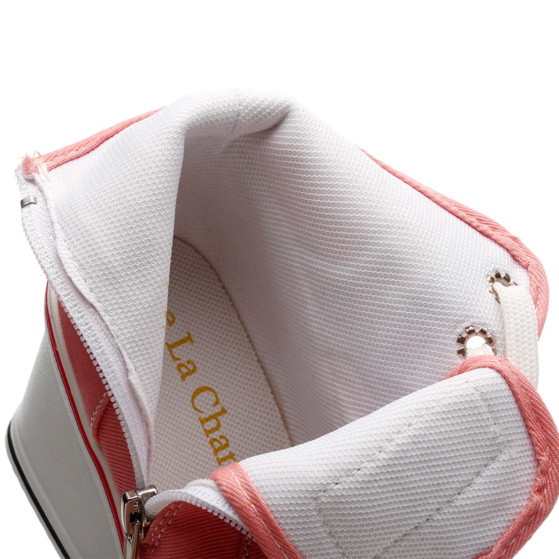 

Women Casual Shoes Ladies High Heel Platform Sneakers Women Wedge Shoes Zapatillas Mujer Thick Soled Canvas Shoes For Women