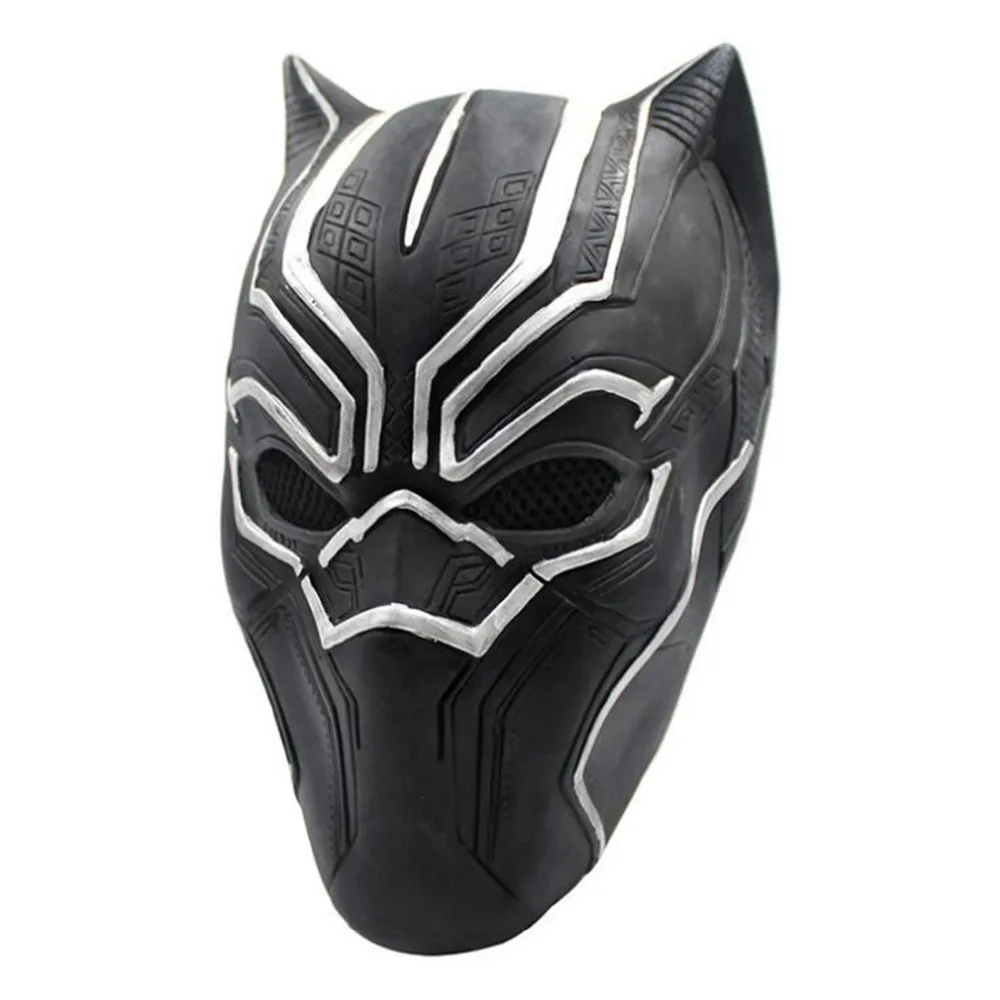 Новые Мстители Черная пантера латексная маска шлем косплей Капитан Америка