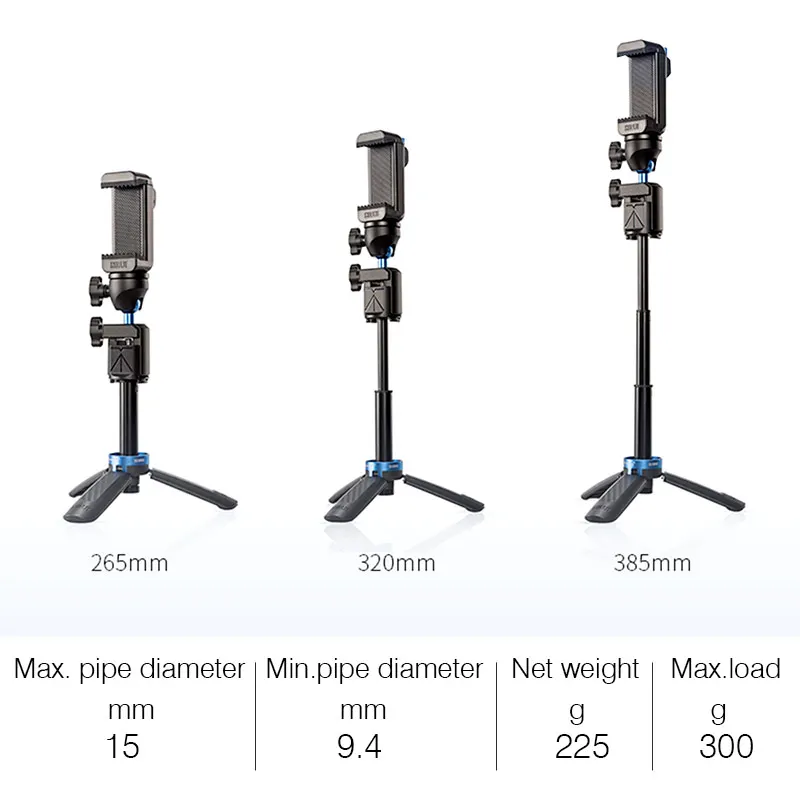 Новый Sirui телефон Selfie stick штатив мини-легкий Выдвижная монопод стенд 360 градусов