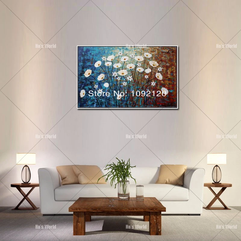 

100% Hand-painted knife paintings oil painting on canvas beautiful modern fashionable picture for home decoration