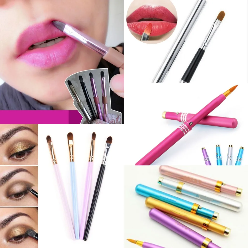 1 шт. портативная Косметическая щетка для губ|lip brush|brush forlip brush retractable |
