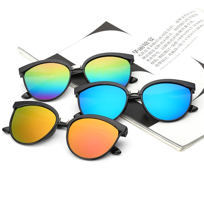 Модные Цветные солнечные очки мужские модные трендовые цветные для вождения