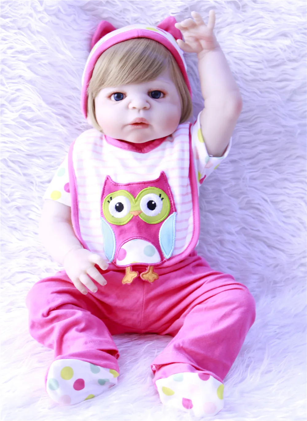 Реалистичные куклы Новорожденные 23 дюйма полностью силиконовые виниловые