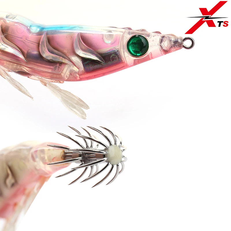 Fishing Squid Lures Jig Sinking Plastic Hard Baits Wobblers Shrimp Design With Hooks Pesca Carp Tackle 3514 | Спорт и развлечения