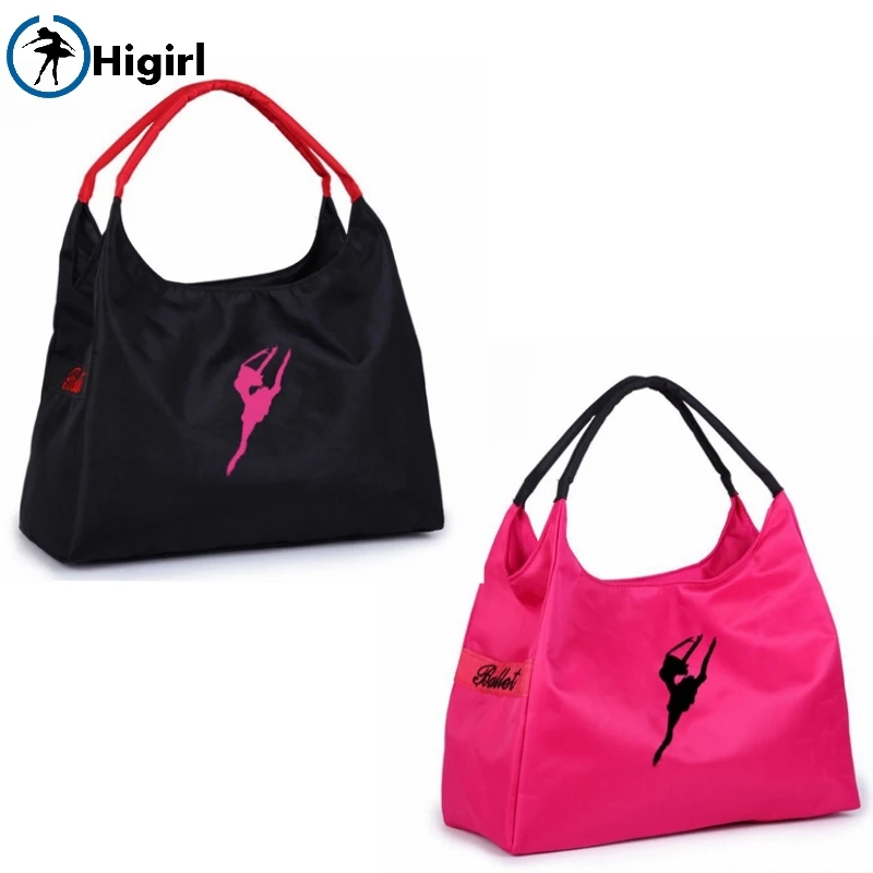 Free Shipping Women Black Pink Ballet Tote Bags Adults Rose Red Waterproof Canvas Big Dance Bag Yoga Handbag AS8626 | Тематическая