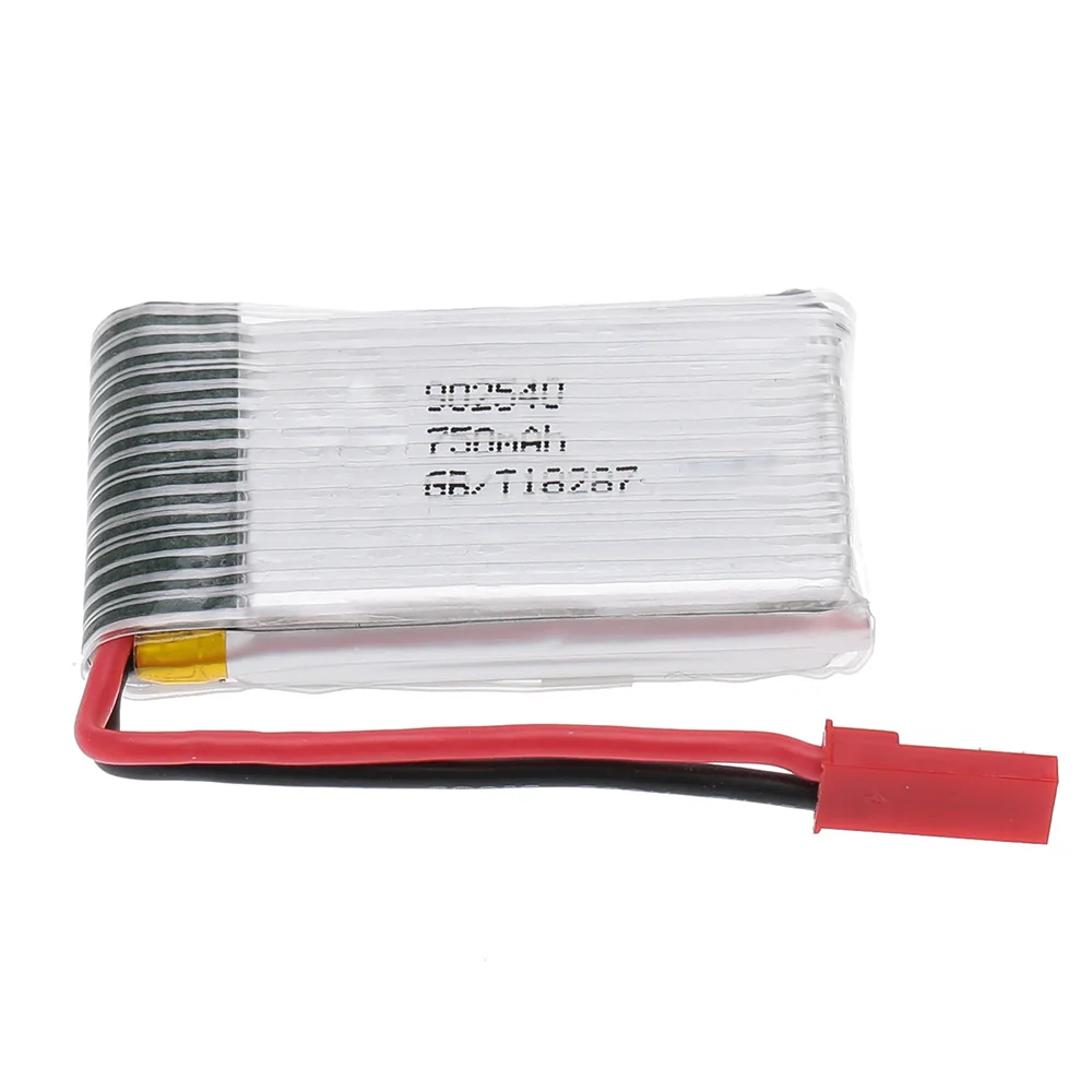 MJX X400 часть 2шт 3 7 V 750mAh Lipo батарея для V2 X300C X800 RC Дрон Квадрокоптер|Детали и