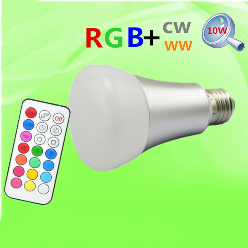 LumiParty 10 Вт 900LM E27 LED RGBW лампа с 21 кнопки инфракрасный пульт дистанционного