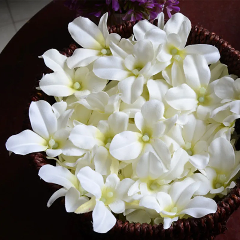 

100 шт./лот, искусственные цветы орхидеи, свадебные украшения, сделай сам, венок, подарок, бусы для скрапбукинга, занавески, искусственные цвет...