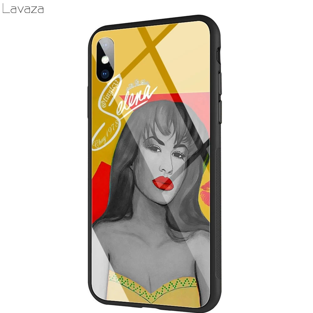 TG1 Lavaza Selena Quintanilla чехол из закаленного стекла ТПУ для iPhone XS MAX XR X 8 7 6 6 S Plus - Цвет: TG1
