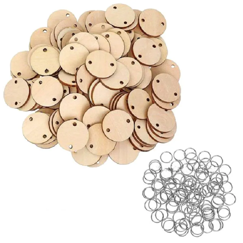 50pcs 50 шт. ручной DIY Свадебные украшения календарь список отслеживания доска напоминание запись деревянный кусок украшения дома кулон - Цвет: 50pcs