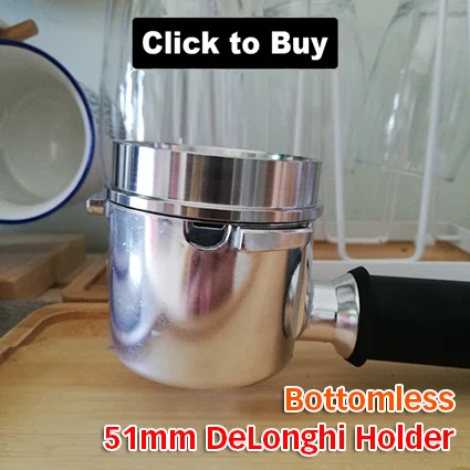 Для кофемашины DeLonghi EC155 EC410 EC330 из нержавеющей стали держатель нижнего фильтра ручка портафильтра одна чашка Бариста инструмент