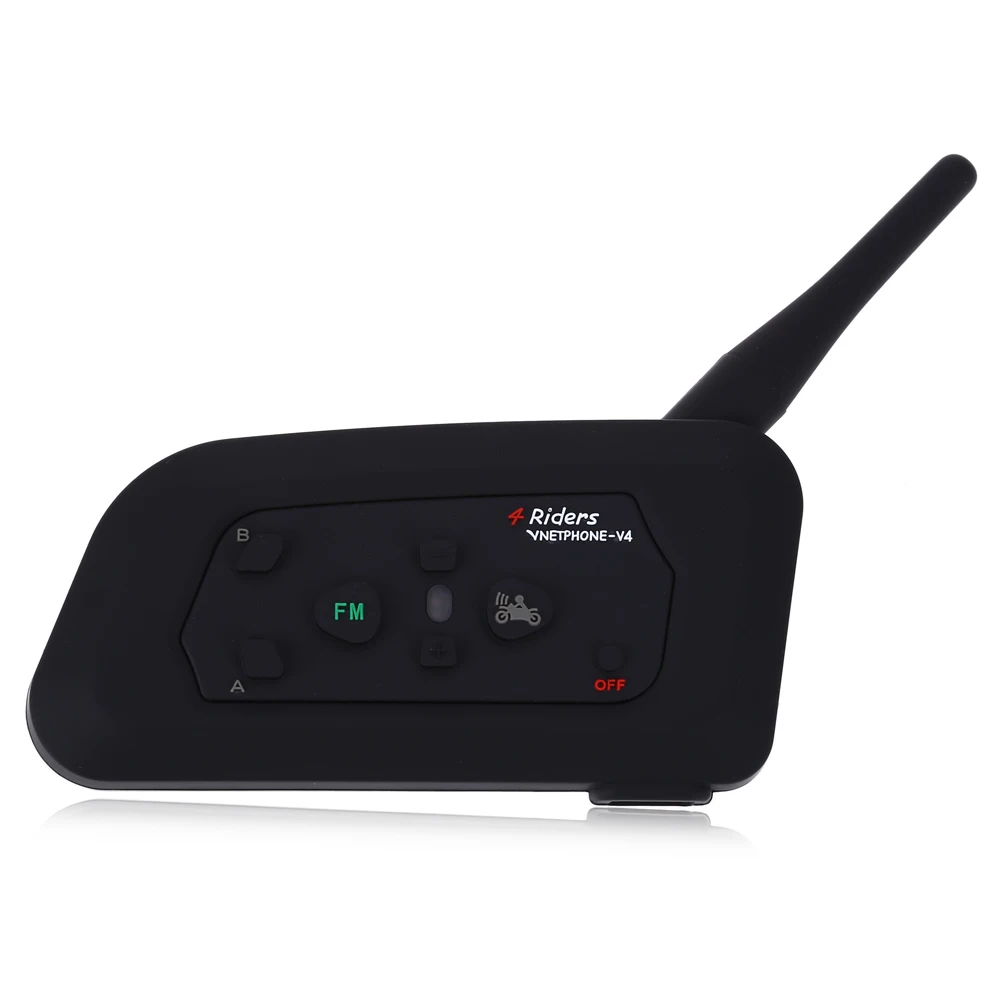 vnetphone V4 - 1200 Full-duplex Bluetooth Motorcycle Helmet Interphone Intercom for 4 Riders max 1200M talking distance | Автомобили и