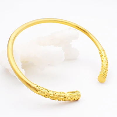 18 K Gold Высококачественный дизайнерский роскошный брендовый мужской браслет и браслет из нержавеющей стали, Винтажный Золотой Браслет-манжета, мужские ювелирные изделия - Окраска металла: 18 K Gold