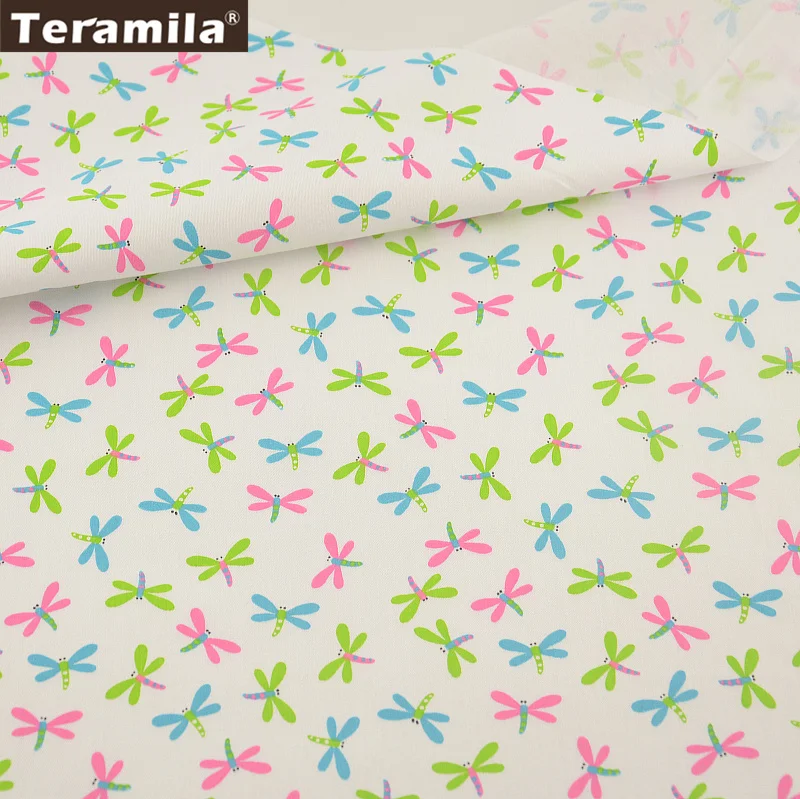 Новые поступления Текстиль для дома красочные стрекозы Шаблоны 100% хлопок Ткань