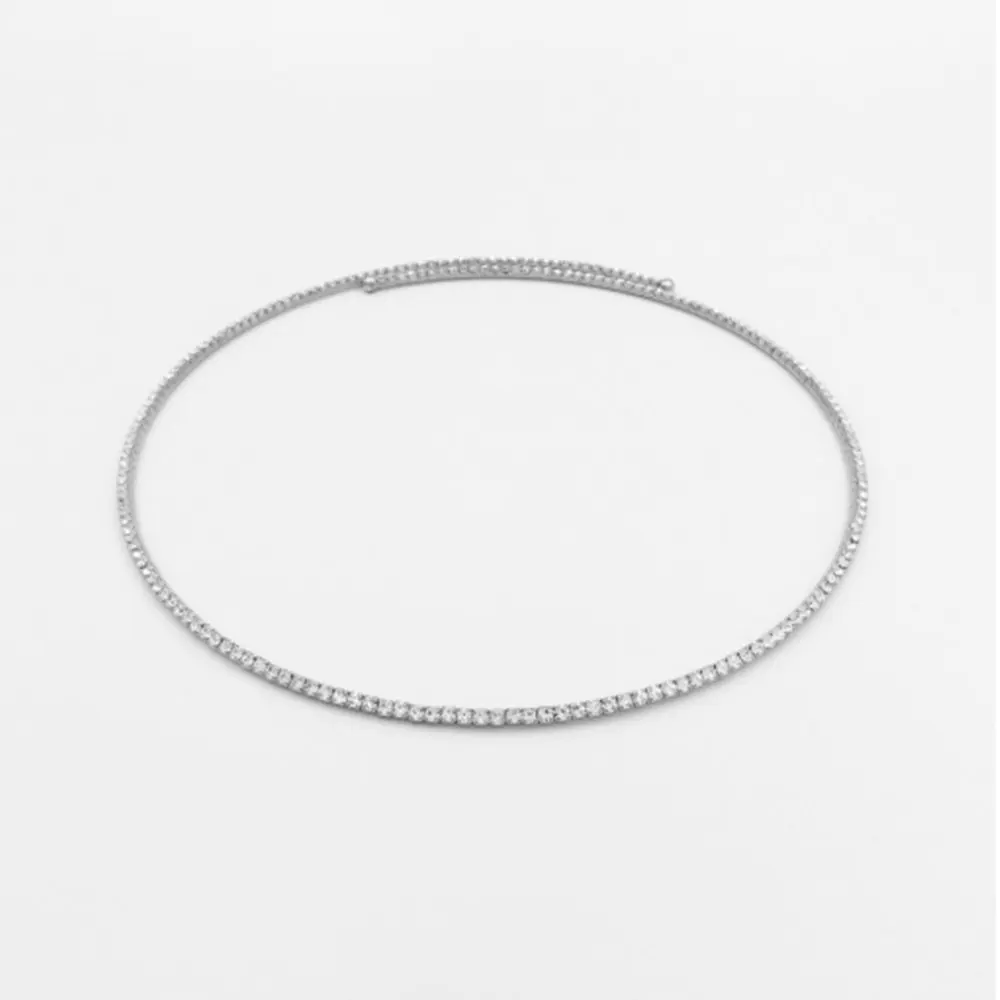 StoneFans стразы ожерелья чокер крутящийся Ошейник женский эффектный простой