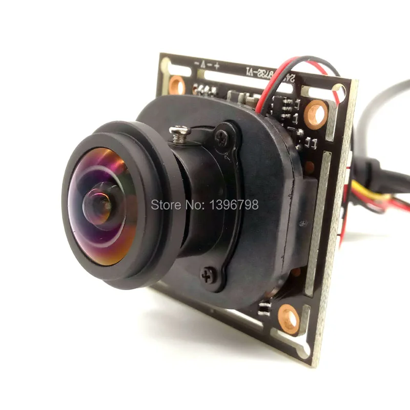 PU'Aimetis 1.0MP панорамная камера Рыбий глаз объектив с углом обзора 360 градусов 720P AHD