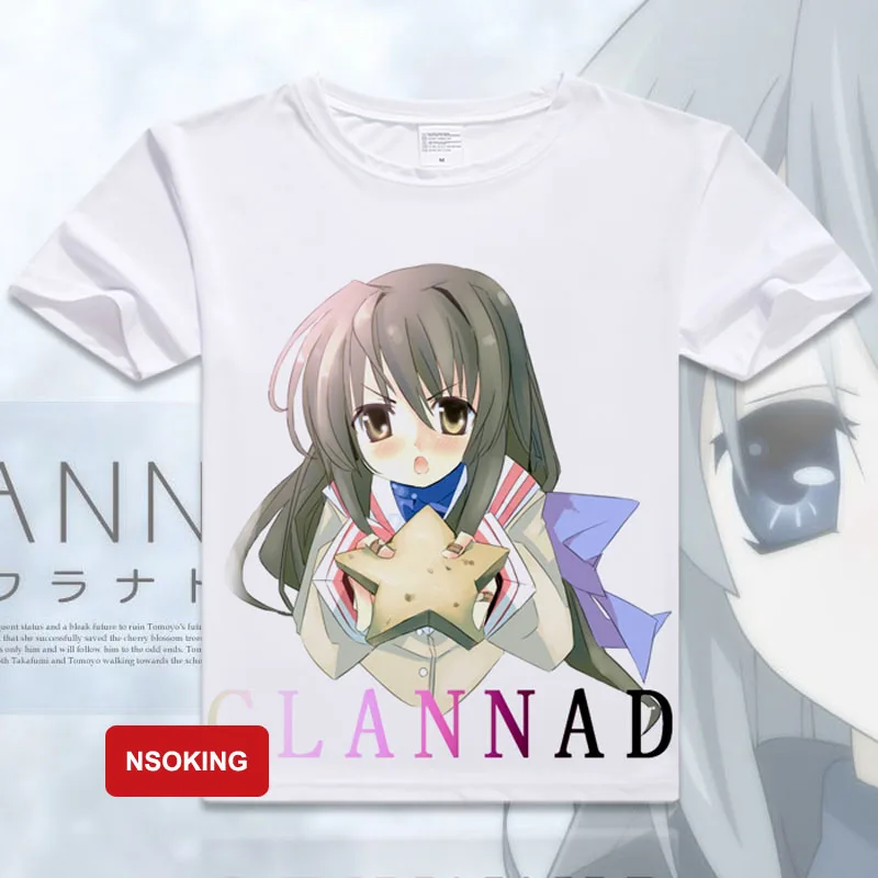 Мужская и женская футболка аниме сакагами Томойо косплей | одежда
