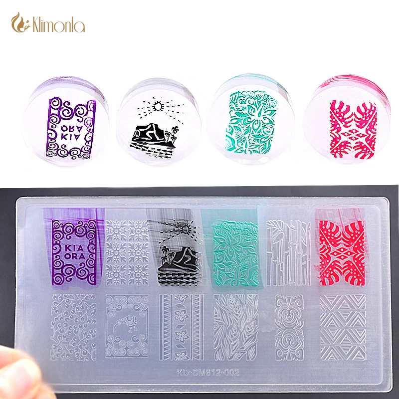 5 шт./лот пластины для штамповки ногтей пластиковые прозрачные желе дизайна штамп