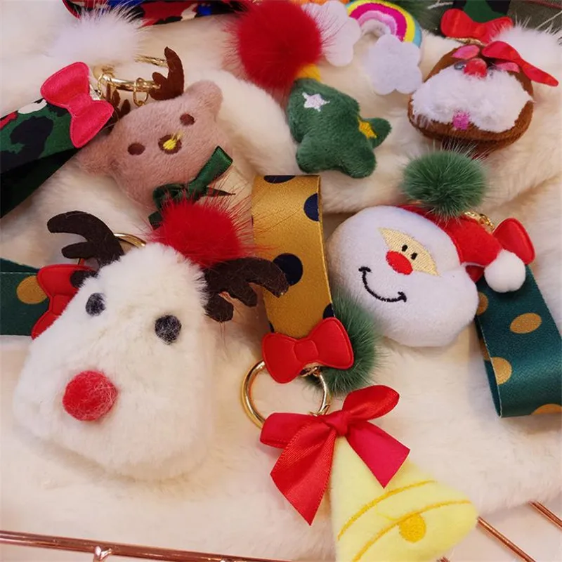 Творческий мультфильм Плюшевые Милые Рождественский брелок кулон плюшевые