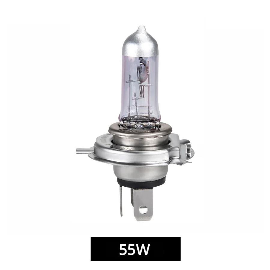 H7 Halogen Lamp h4 yellow xenon 55W 100W 12V car headlight Lamp 2700K 4200K 6500K Light purple Blue Glass Replacement Bulb 1PCS - Испускаемый цвет: Light purple  55W