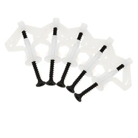 10pcs plastic airplane expansion pipe curtain gypsum board hollow wall expansion screw 3 550anchor 850 plugs up aging
