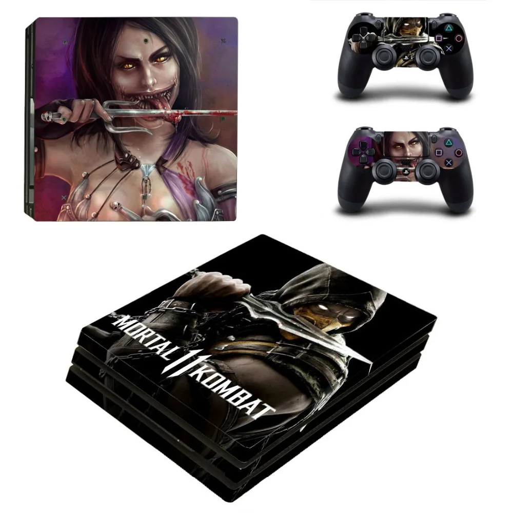 Наклейка на кожу Mortal Kombat PS4 Pro Виниловая наклейка для консоли Sony Playstation 4 и 2