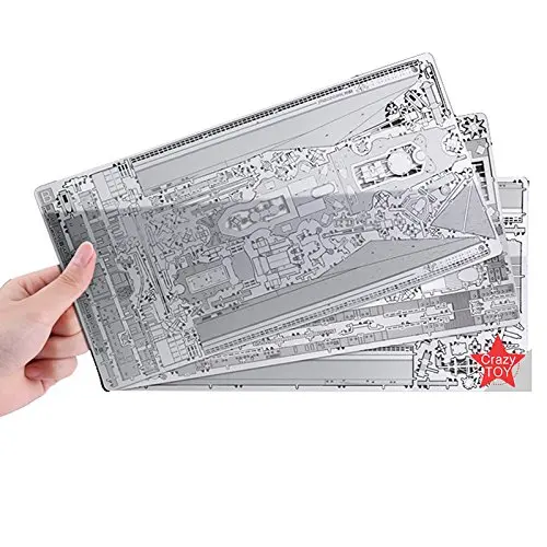 Оригинальные металлические Пазлы PIECECOOL P084 S Бисмарк линкор 3D Ручная сборка