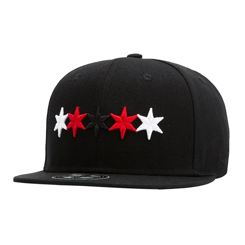 Модная хип хоп шляпа с пентаграммой и вышивкой Snapback кепки для мужчин женщин
