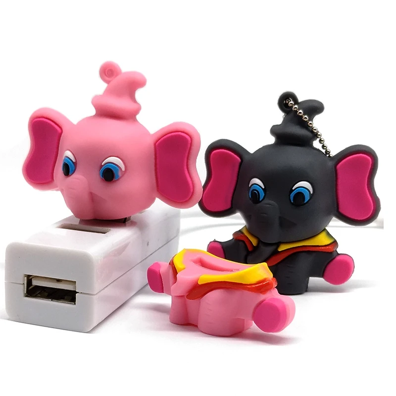 USB флеш накопитель милая ручка Слон 4 ГБ 8 16 32 64 ГБ|USB флэш-накопители| |