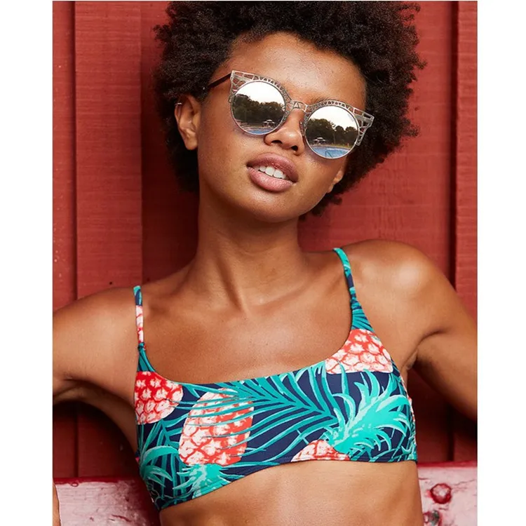 Женский купальник с цветочным принтом Maillot De Bain Femme зеленый бразильский высокой талией 2019| |