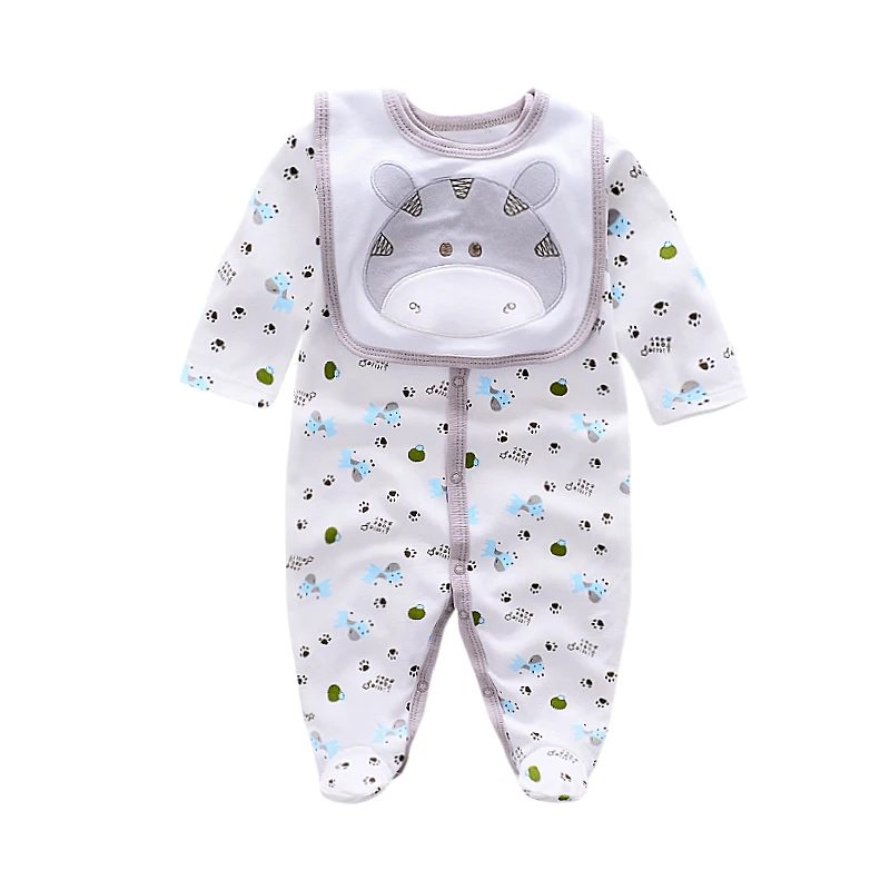 2019 хлопковые детские комбинезоны в виде животных для мальчиков и девочек 0 12