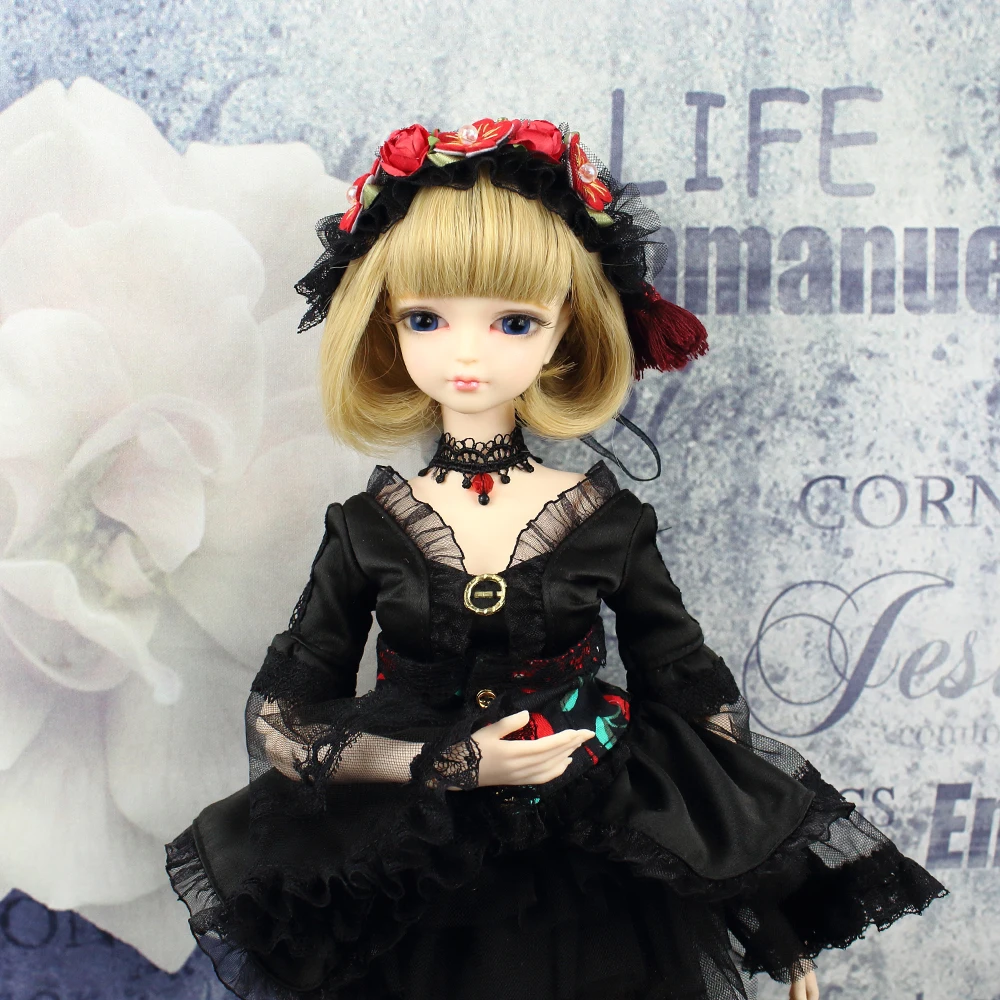 MMGIRL BJD fortune days 1/4 45 см с/без одежды с короткими светлыми волнистыми волосами и