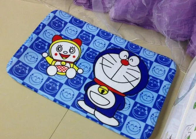 Малый Ковры Doraemon мультфильм синий спальня прихожая коврики коврик Ванная комната коврики