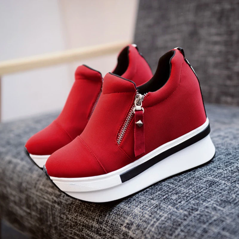 Женские кроссовки на платформе RIZABINA повседневные уличные высоком каблуке