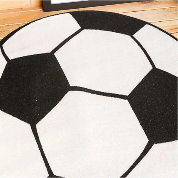 

Round football Carpet Living Room Parlor Mats Children Kids Boys Bedroom Carpet Chair Rugs Bath Mats boy 60cm