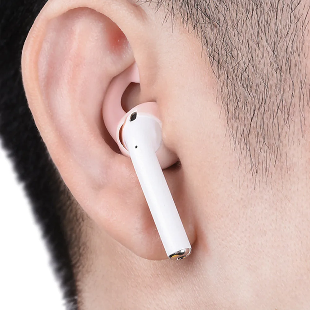 2 шт. силиконовый чехол для наушников Apple AirPods противоскользящий замена крышки