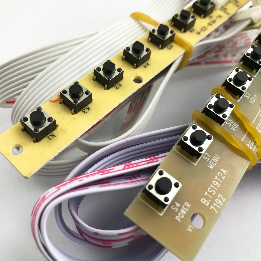 Универсальный 7 ключей клавиатурная плата ЖК дисплей ТВ соответствии клавиатуры