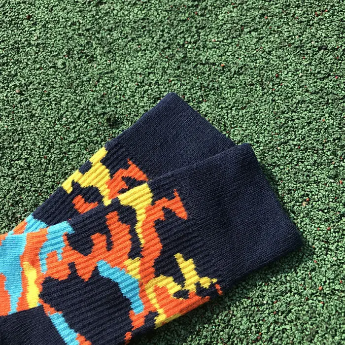 

4 Pairs Men's Camo Socks Sport Ankle Socks Breathable Soft Towel Socks Sport Cycling Bowling Camping Hiking Sock 4 Colors